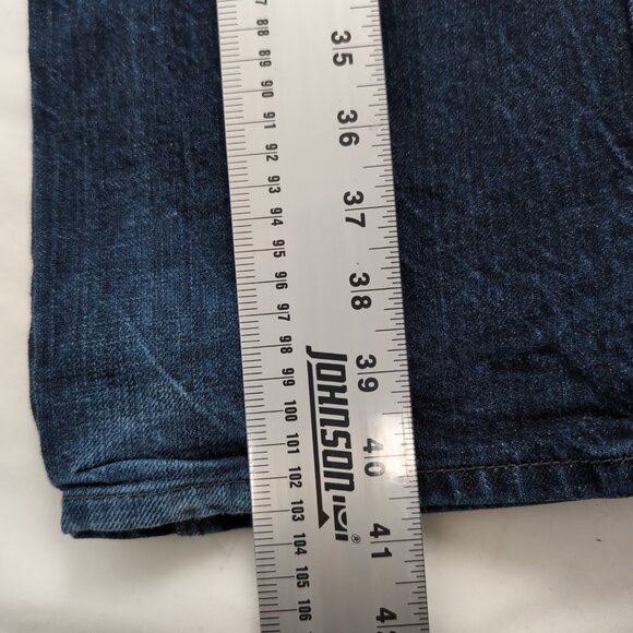 Volcom Men's Blue Denim Jeans Roadhouse Juan Boot Leg Diamond Embroidery Size 29 - Picture 10 of 10